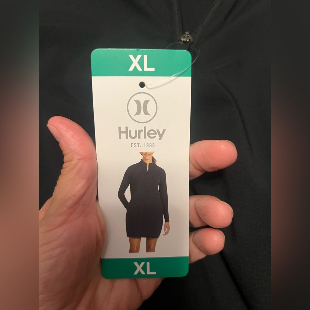 Hurley Black Long Sleeve Dress - XL
